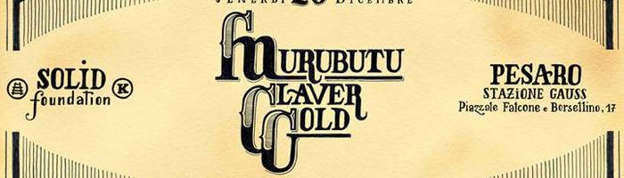 Murubutu e Claver Gold - Stazione Gauss (Pesaro)