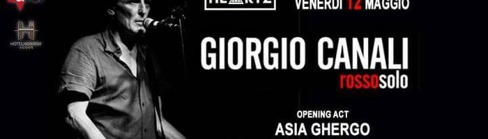 GIORGIO CANALI live + Opening Act: Asia Ghergo at Heartz 