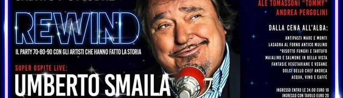 Sabato 7 Ottobre Rewind / ospite Umberto Smaila