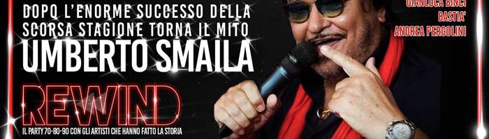 Sabato 13 Ottobre Rewind / ospite Umberto Smaila