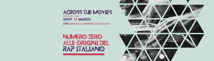 Across The Movies #4 Numero Zero Rap Italiano at Cinema Eliseo